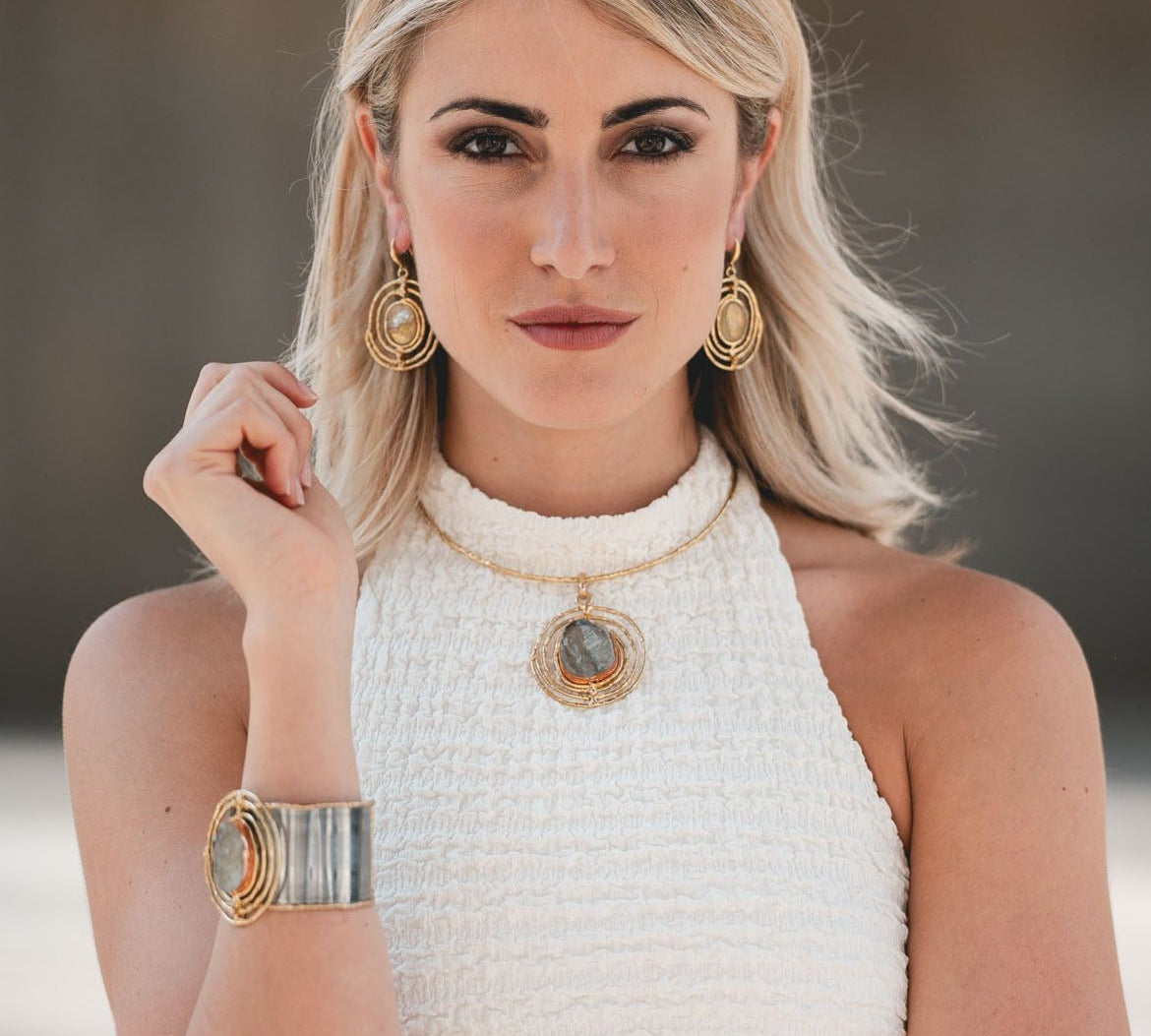 Girocollo ametista verde - KLK