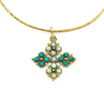 Girocollo croce pietre - KLK