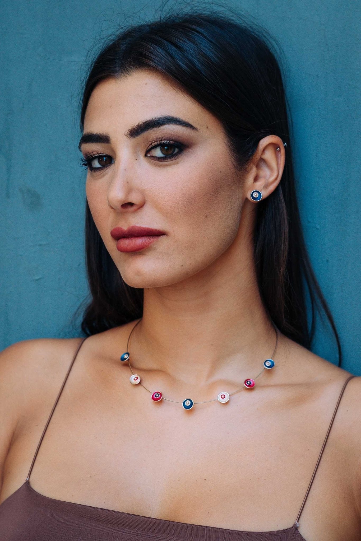 Girocollo fiorellino astratto - KLK