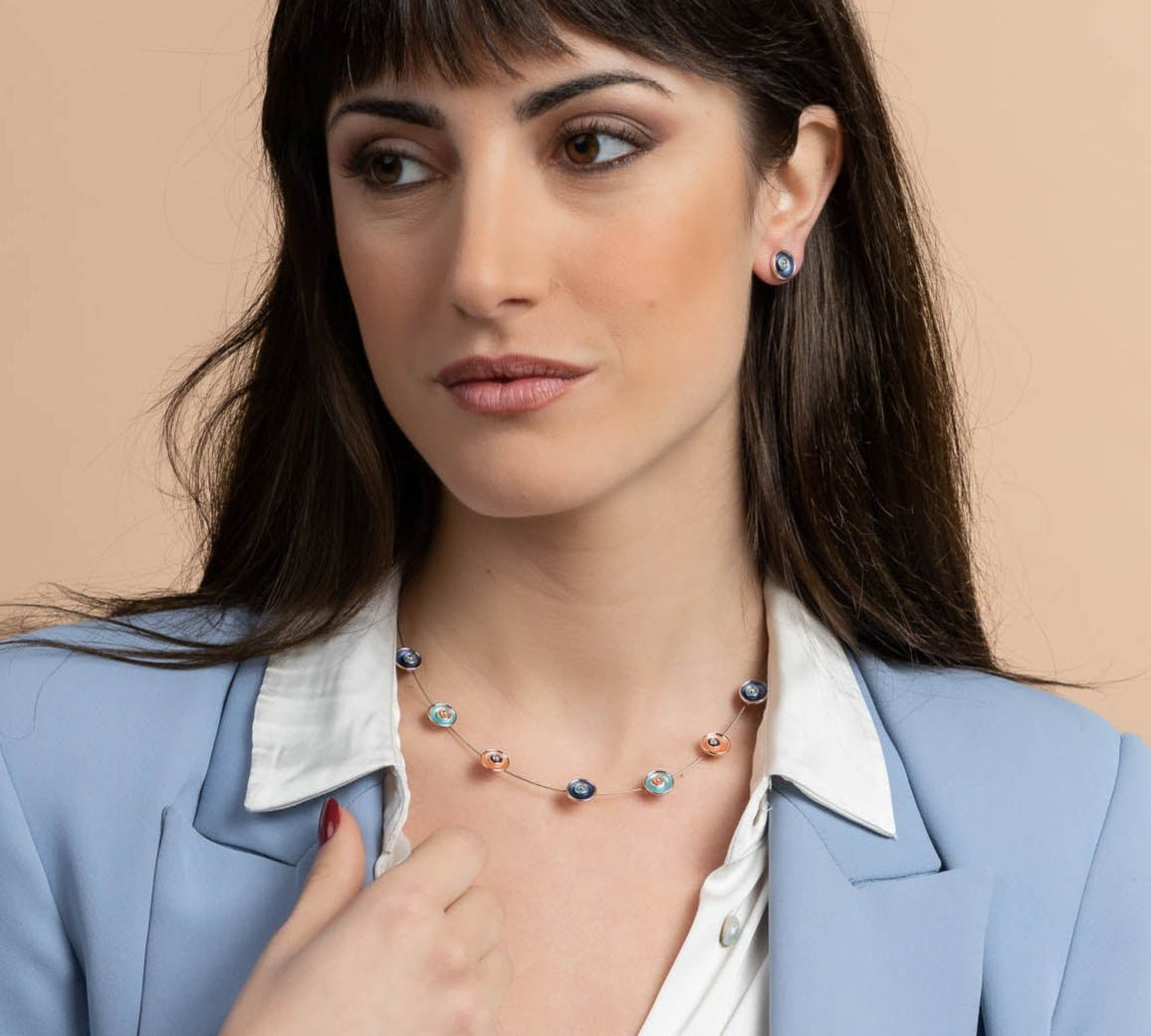 Girocollo fiorellino astratto - KLK