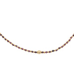 Girocollo in acciaio con pietrine - KLK