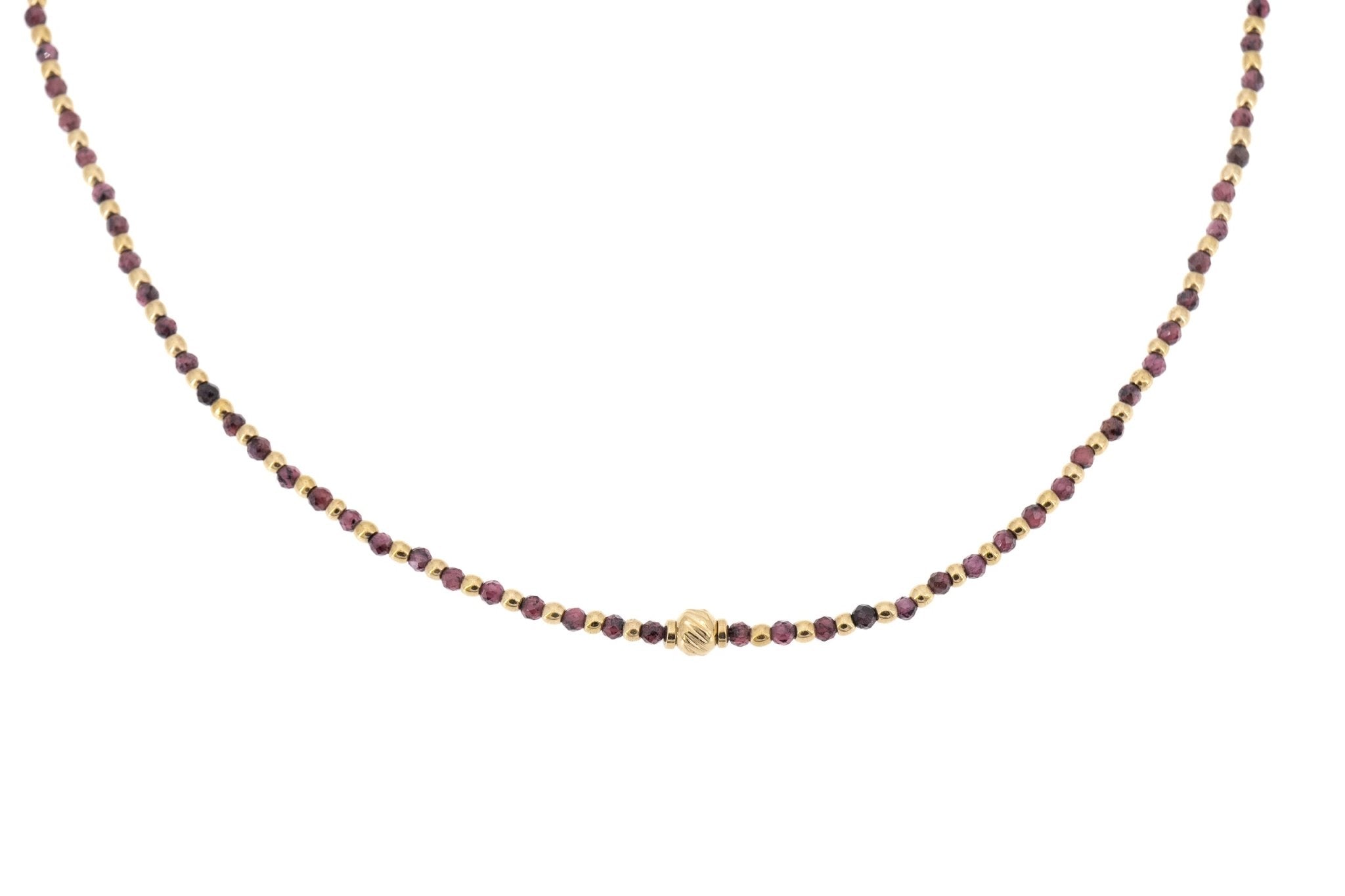 Girocollo in acciaio con pietrine - KLK