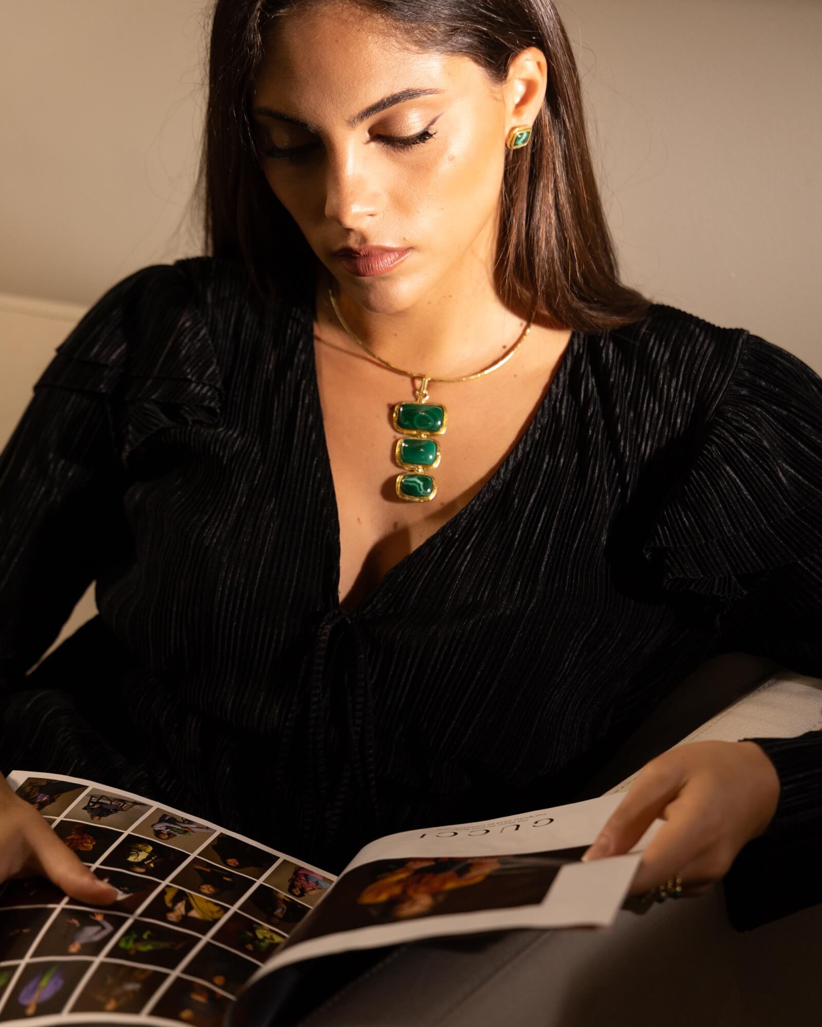 Girocollo malachite - KLK