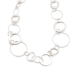 Girocollo multi anelli satinati - KLK