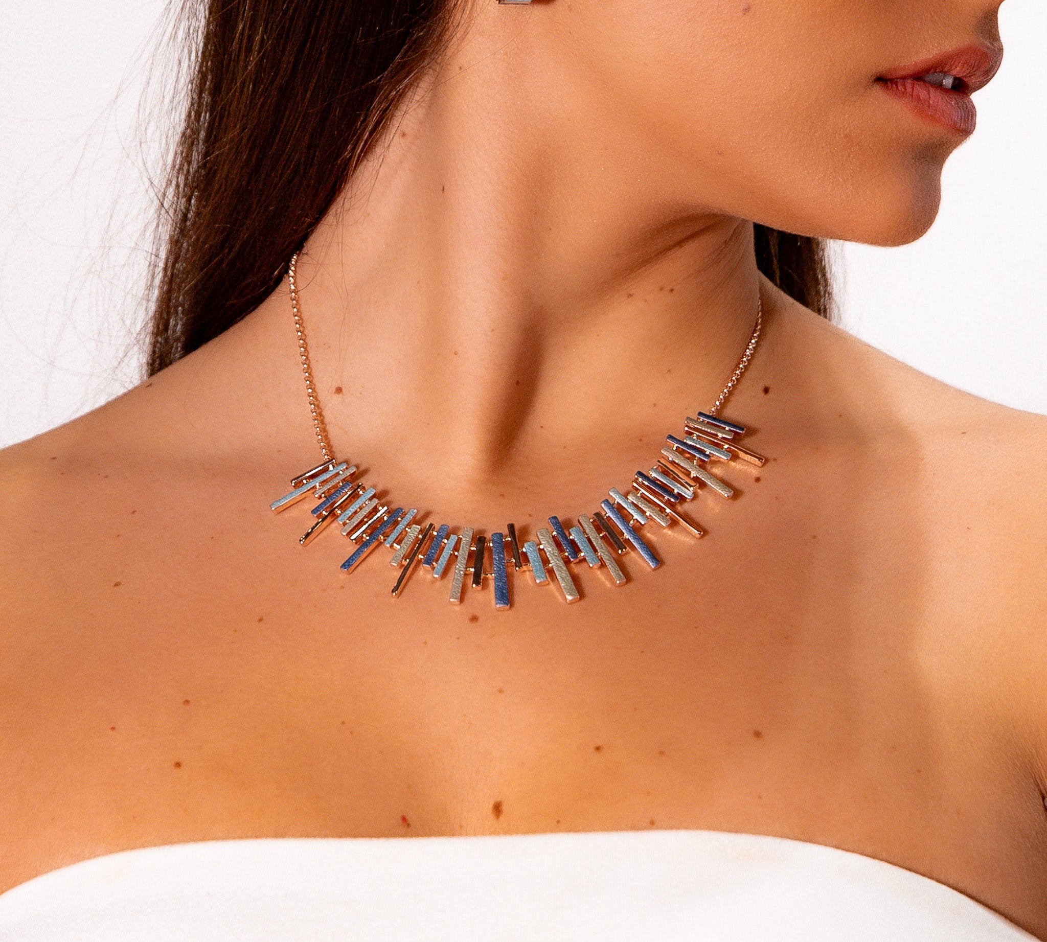 Girocollo multi barrette fine - KLK