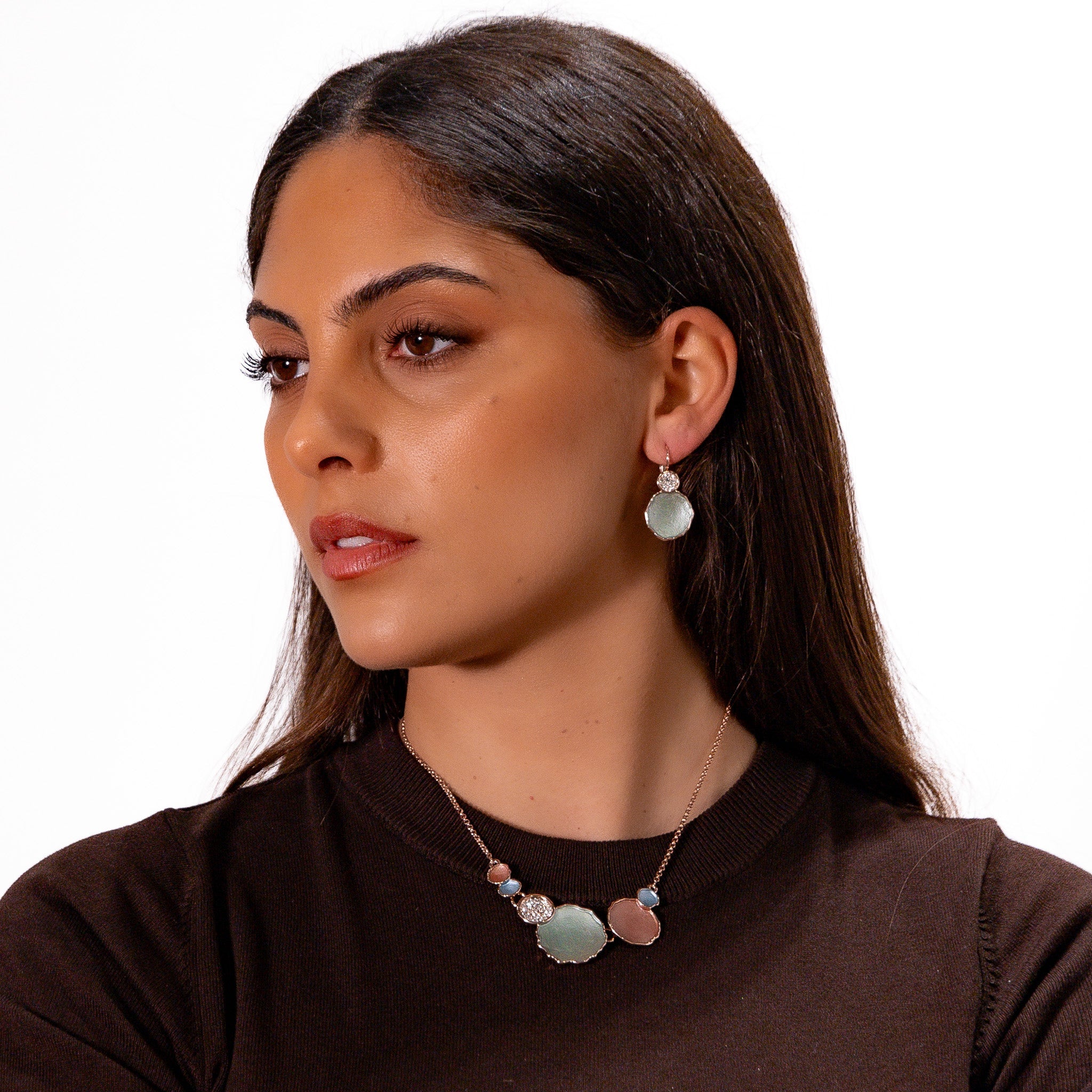 Girocollo tondo strass - KLK