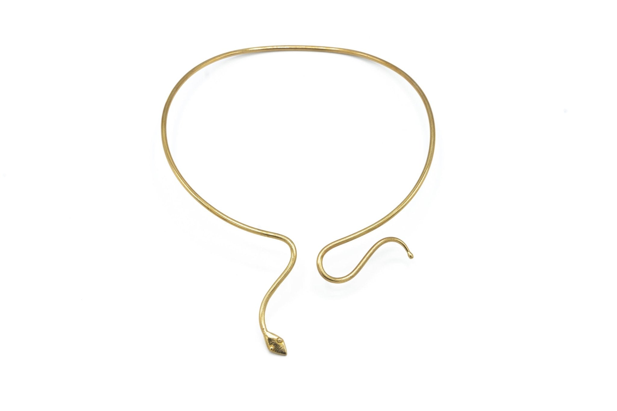 Girocollo un filo serpente hand - made - KLK