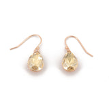 Orecchini argento goccia rosé - KLK