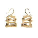 Orecchini astratto con cristallo - KLK