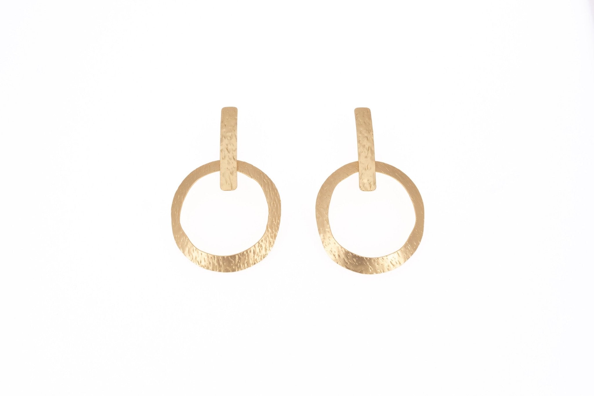 Orecchini barretta cerchio - KLK