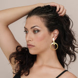 Orecchini barretta cerchio - KLK