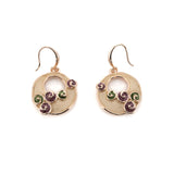 Orecchini cerchio fiorellini - KLK