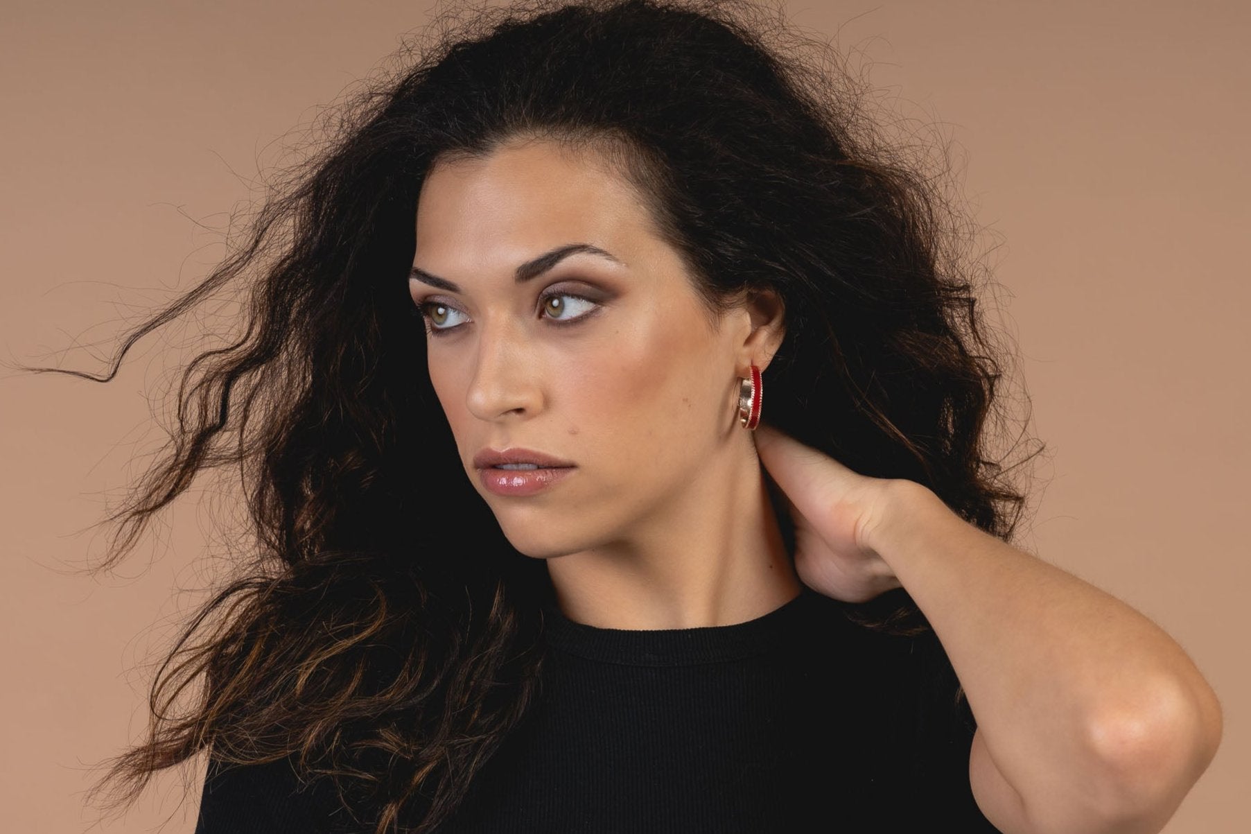 Orecchini cerchio piatto - KLK