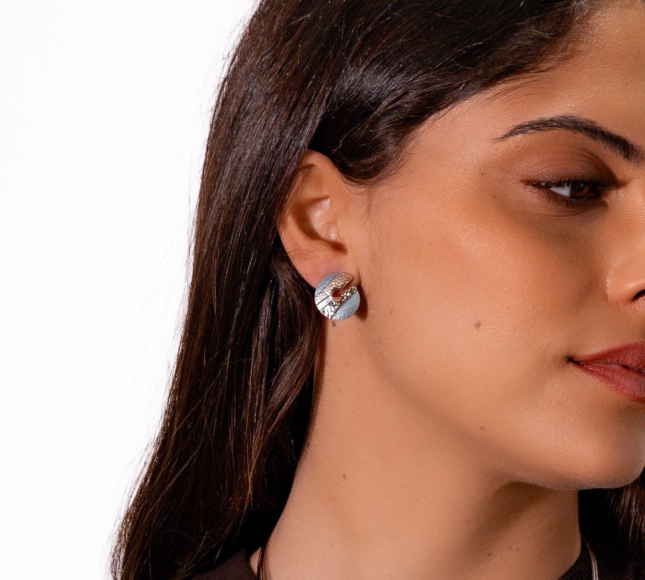 Orecchini chiocciola rigata - KLK