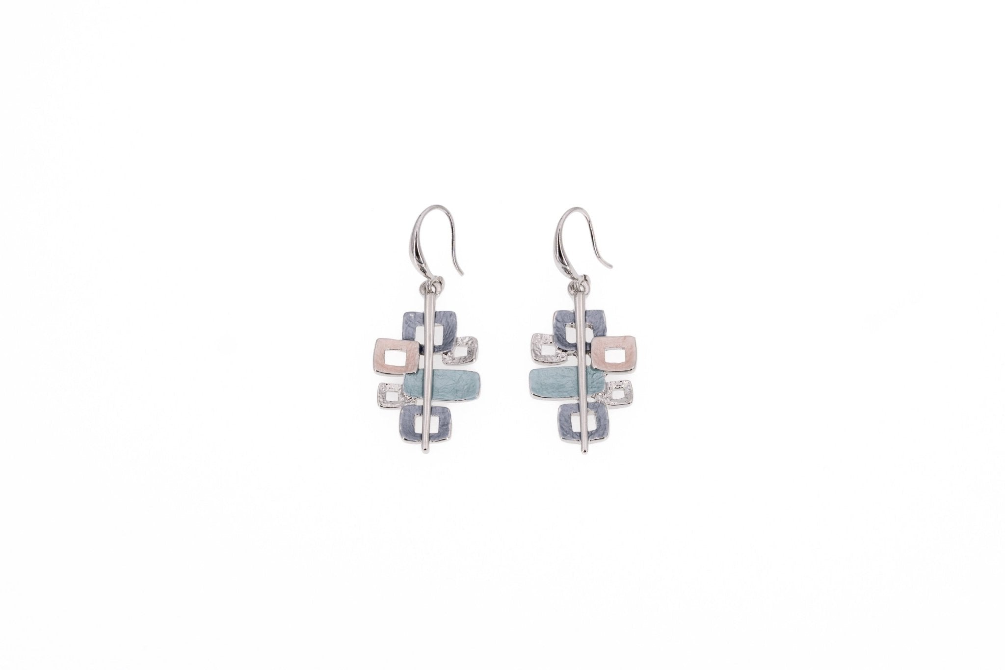 Orecchini con quadrati e rettangoli - KLK