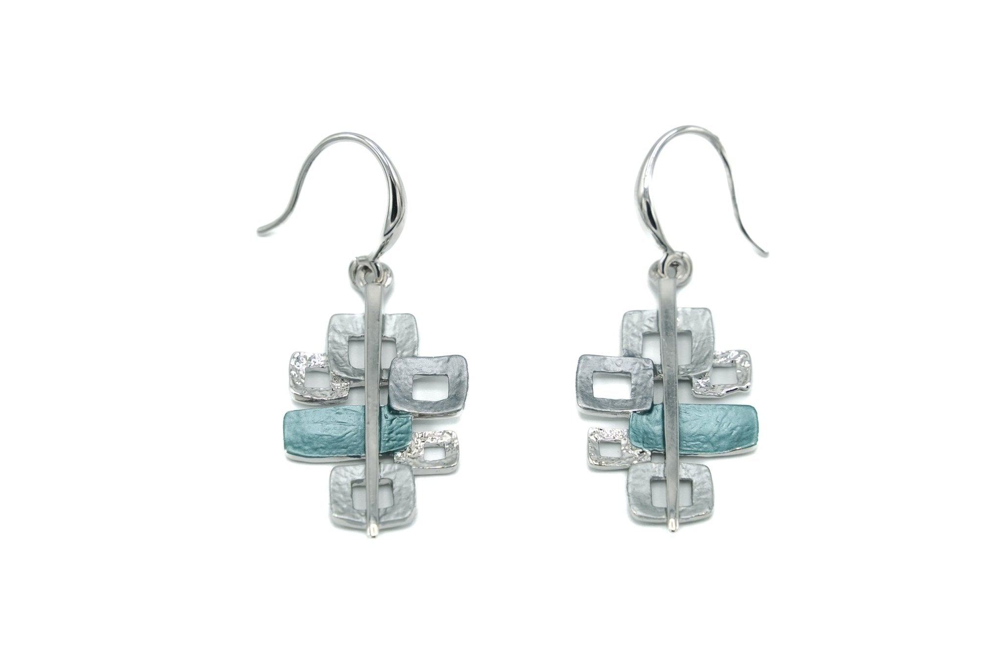 Orecchini con quadrati e rettangoli - KLK