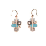 Orecchini con quadrati e rettangoli - KLK