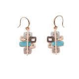 Orecchini con quadrati e rettangoli - KLK