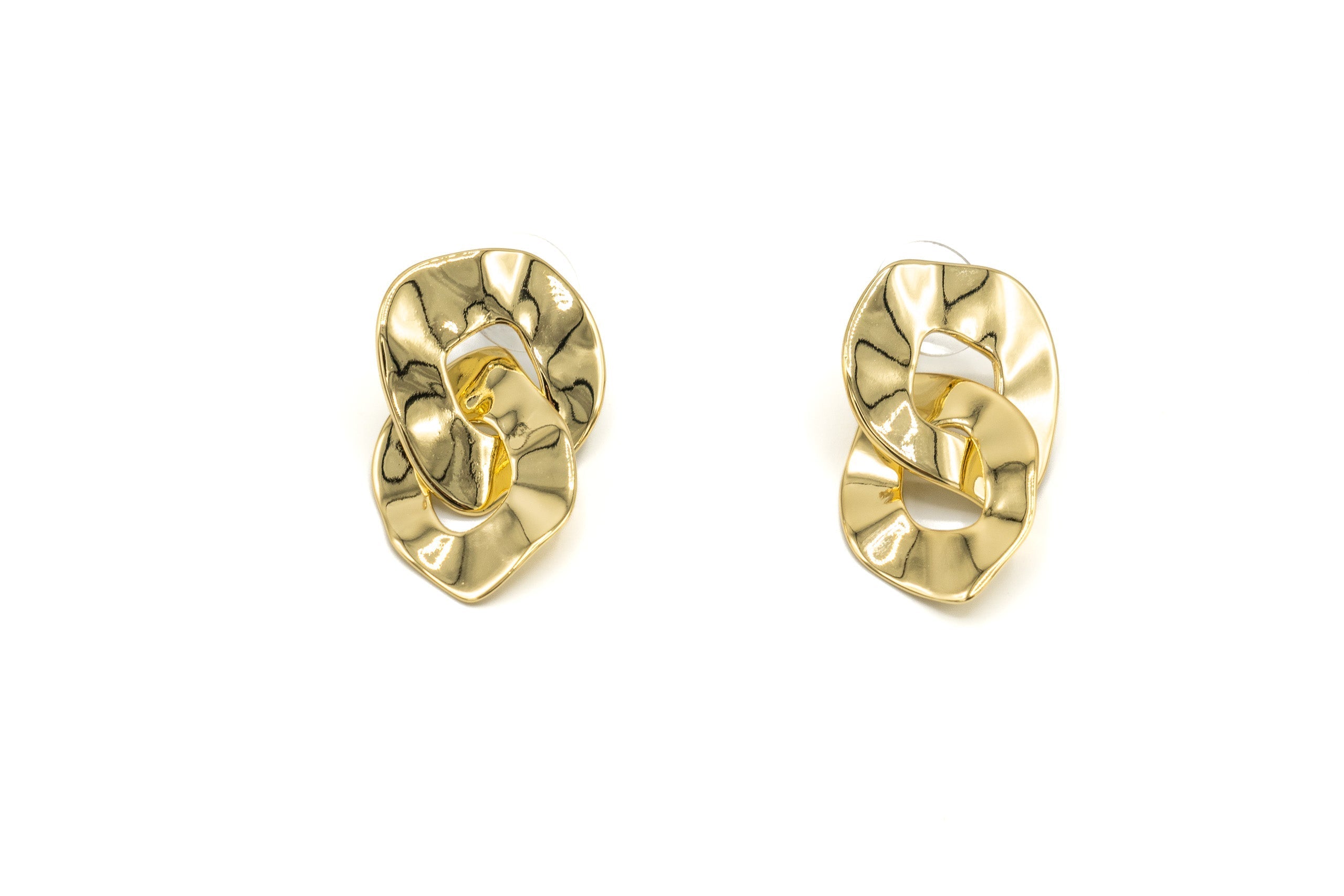 Double ring earrings