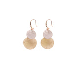 Orecchini doppio tondo pendenti - KLK