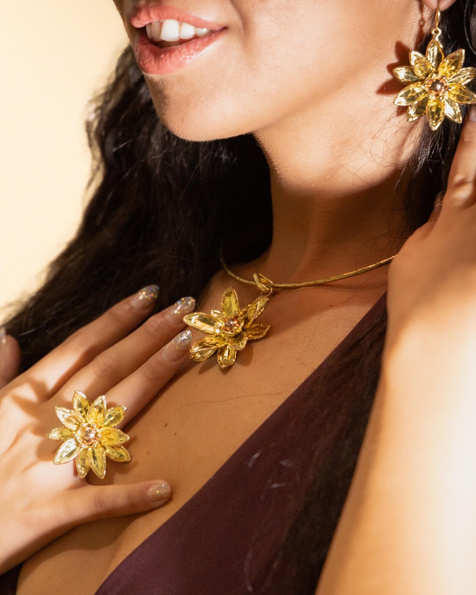 Orecchini fiore artigianale - KLK