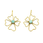 Orecchini fiore pietra - KLK