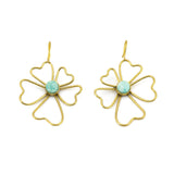 Orecchini fiore pietra - KLK