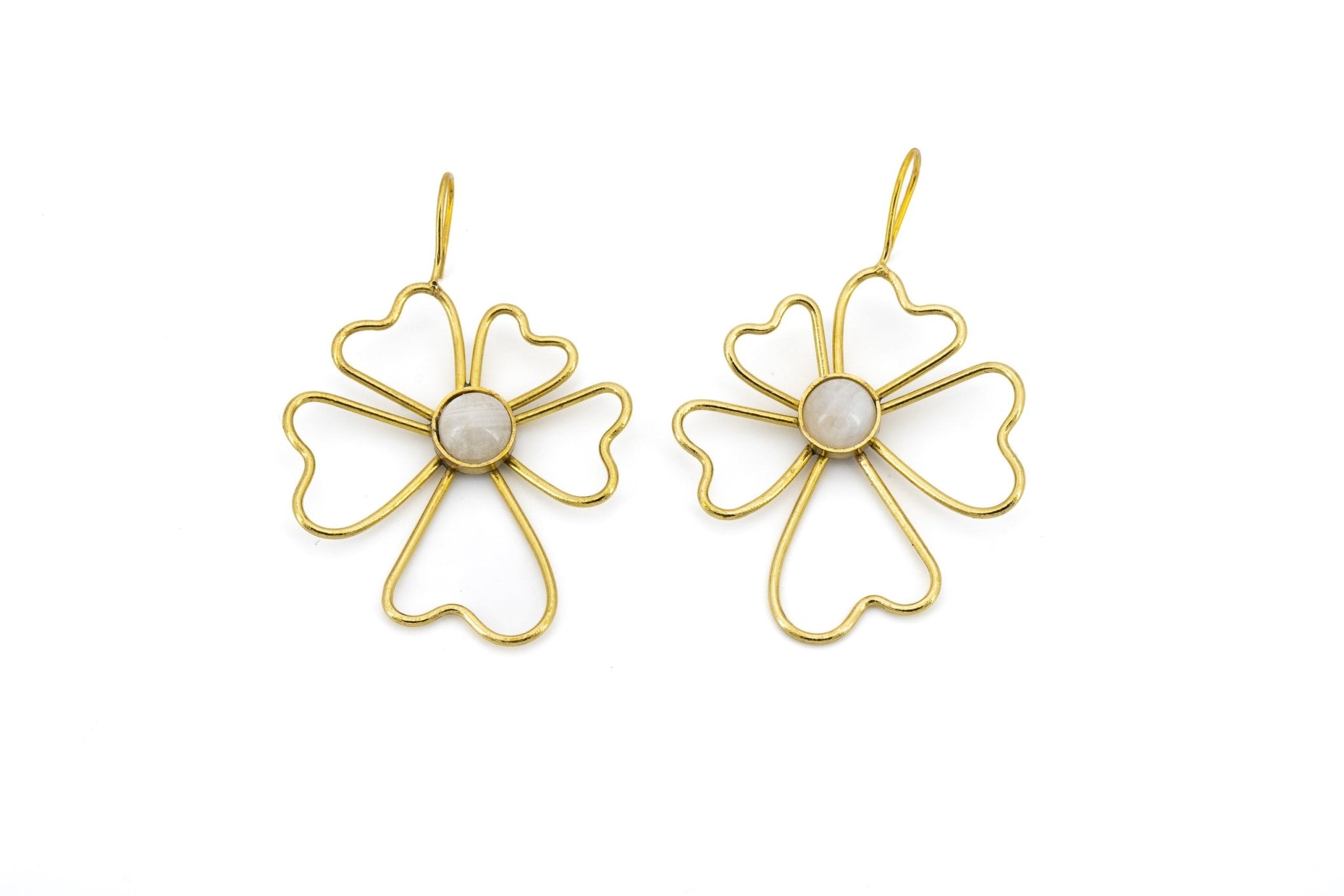 Orecchini fiore pietra - KLK