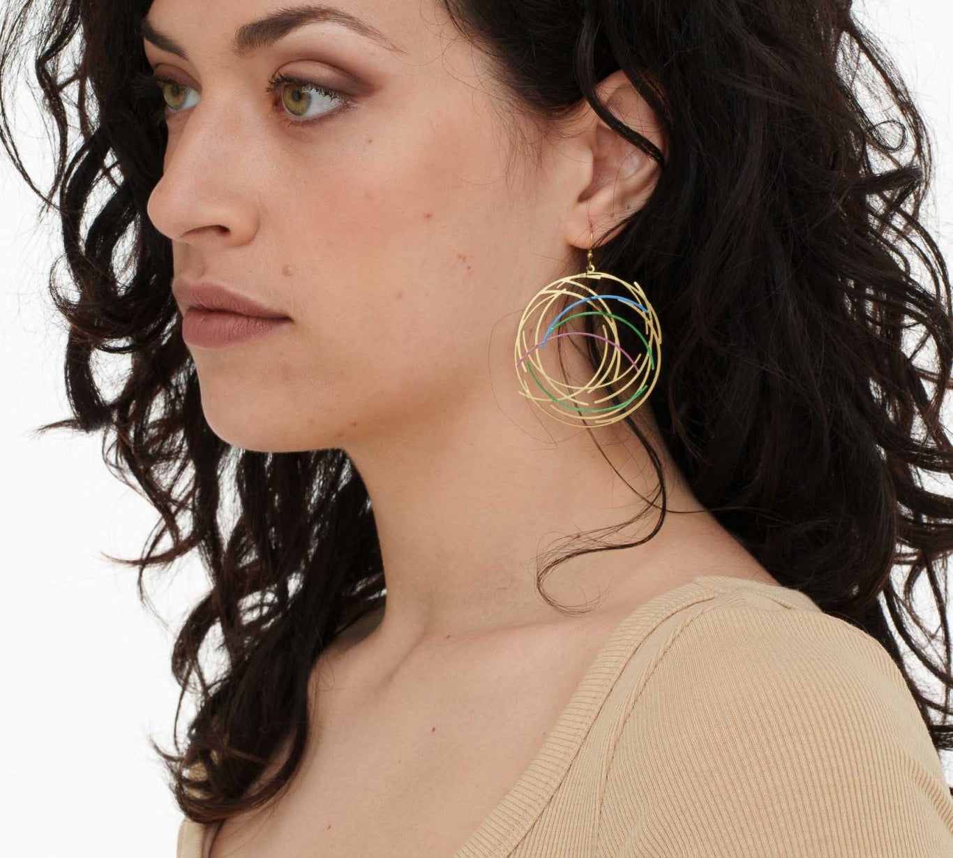 Orecchini intrecci smaltati - KLK