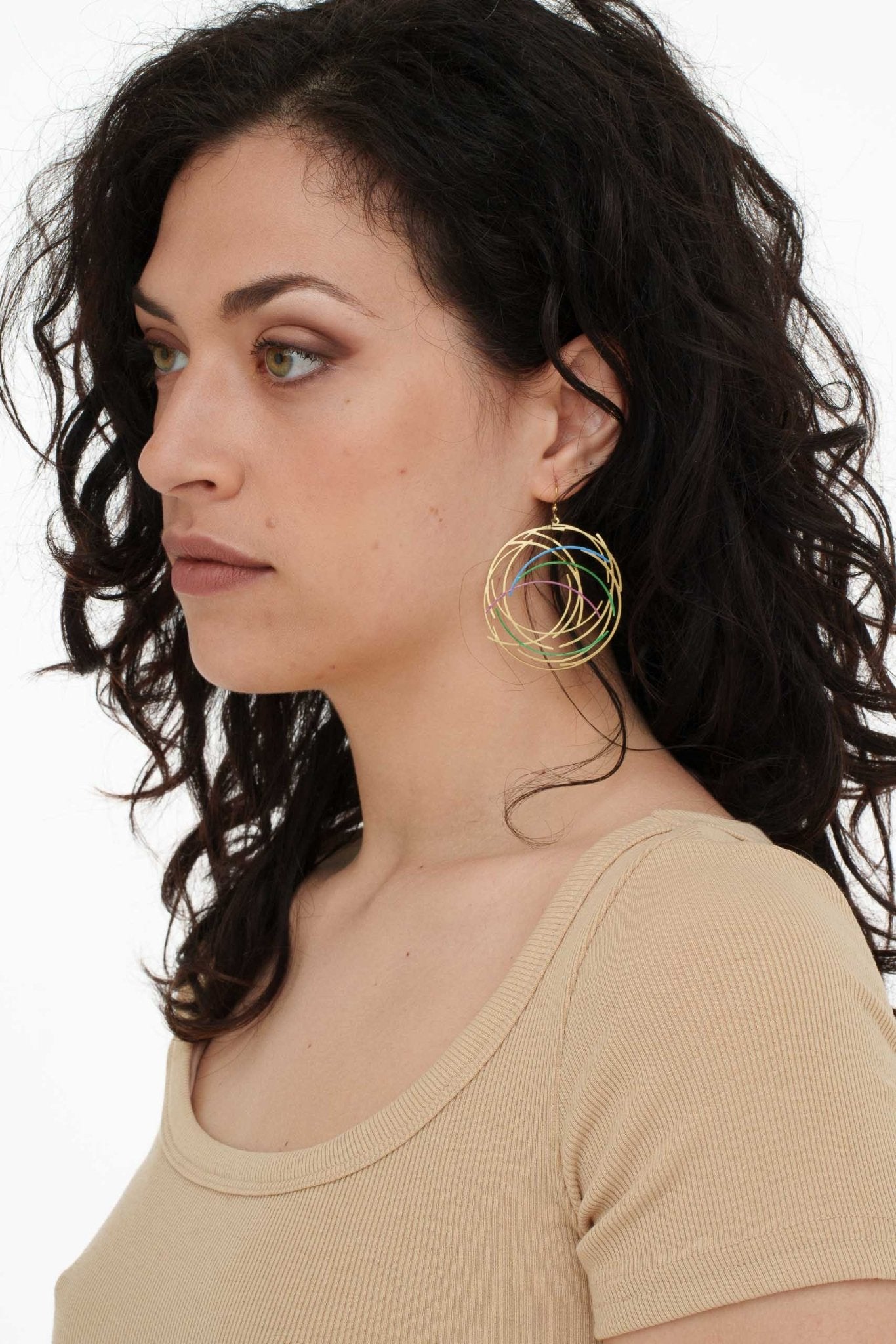 Orecchini intrecci smaltati - KLK