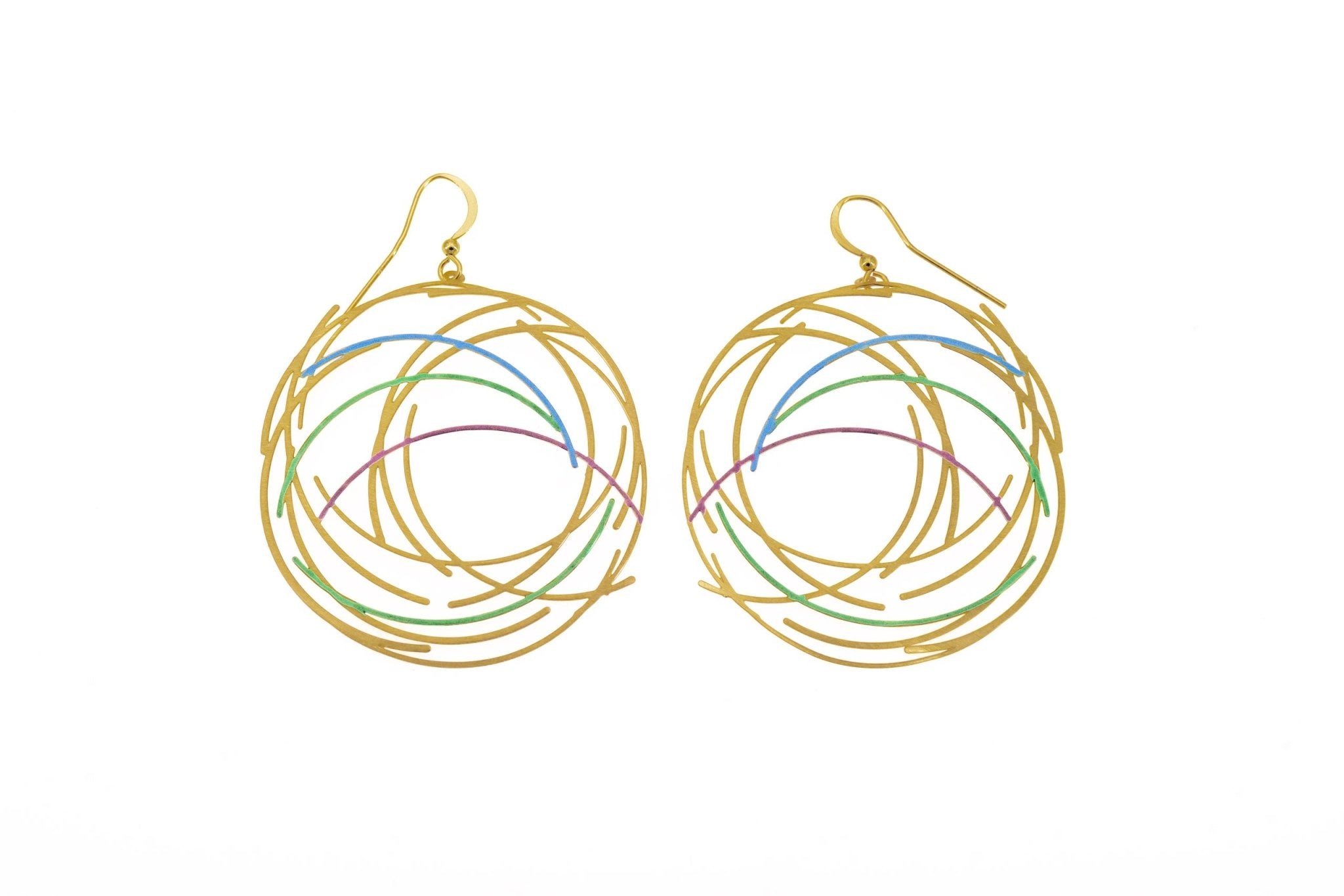 Orecchini intrecci smaltati - KLK