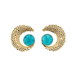 Orecchini luna resina - KLK