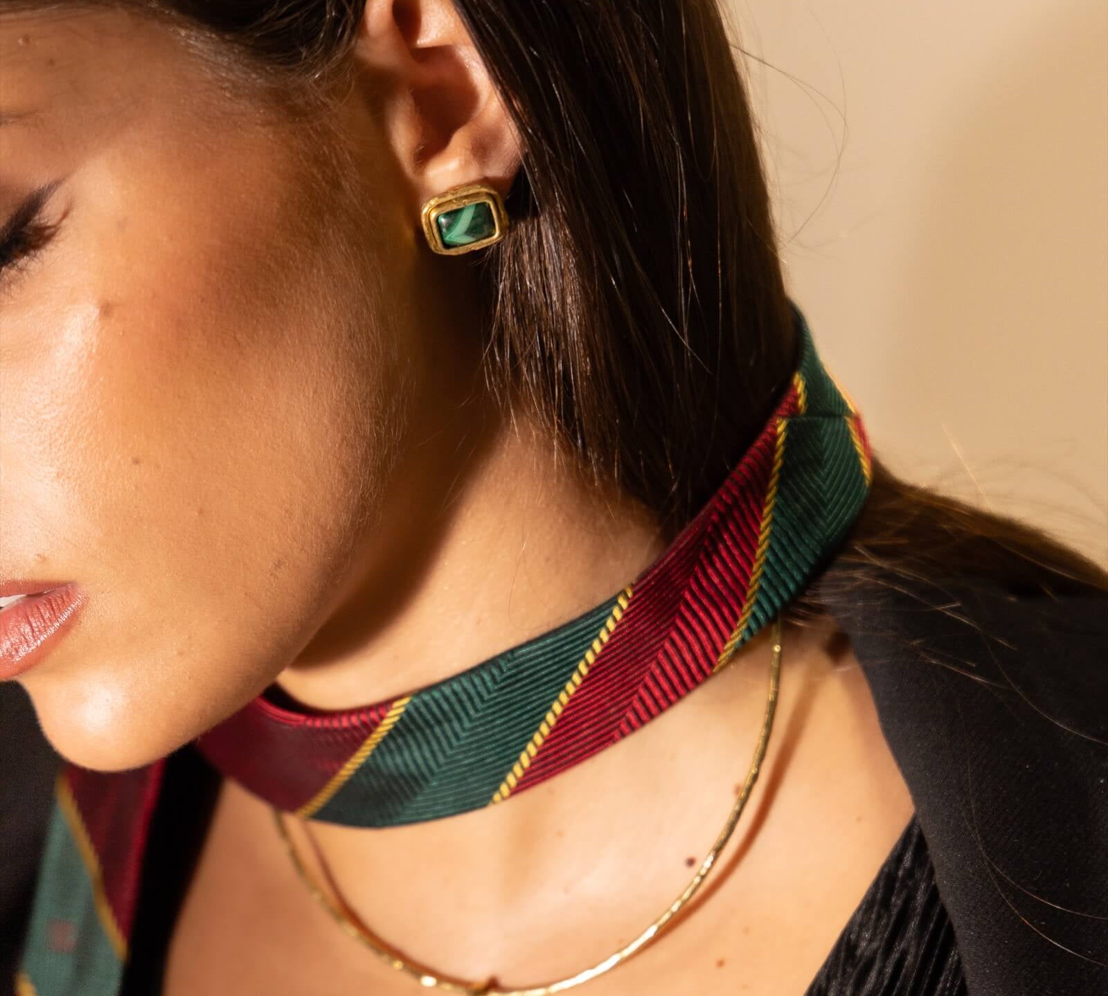 Orecchini malachite - KLK