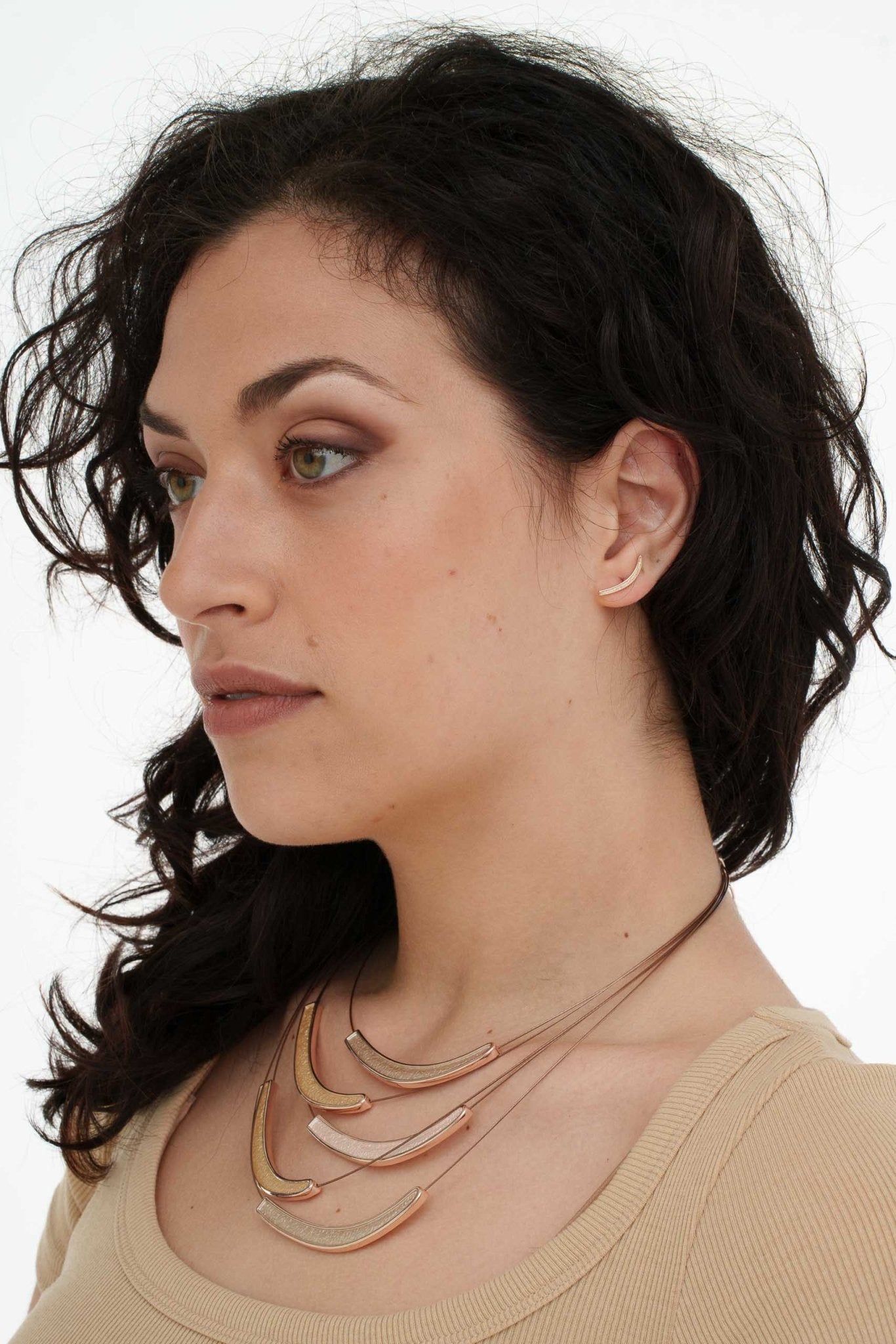 Orecchini mezzaluna piccolini - KLK