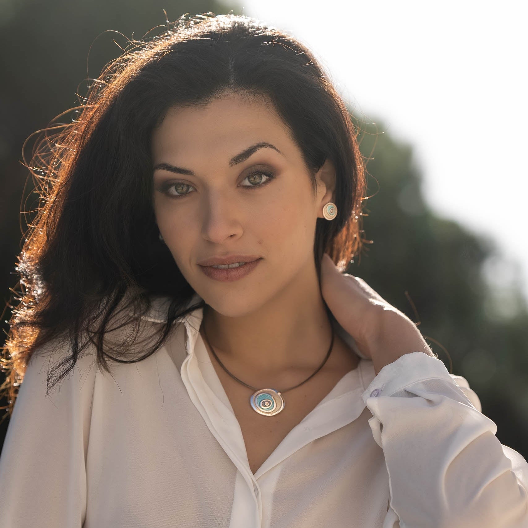 Orecchini occhio astratto - KLK