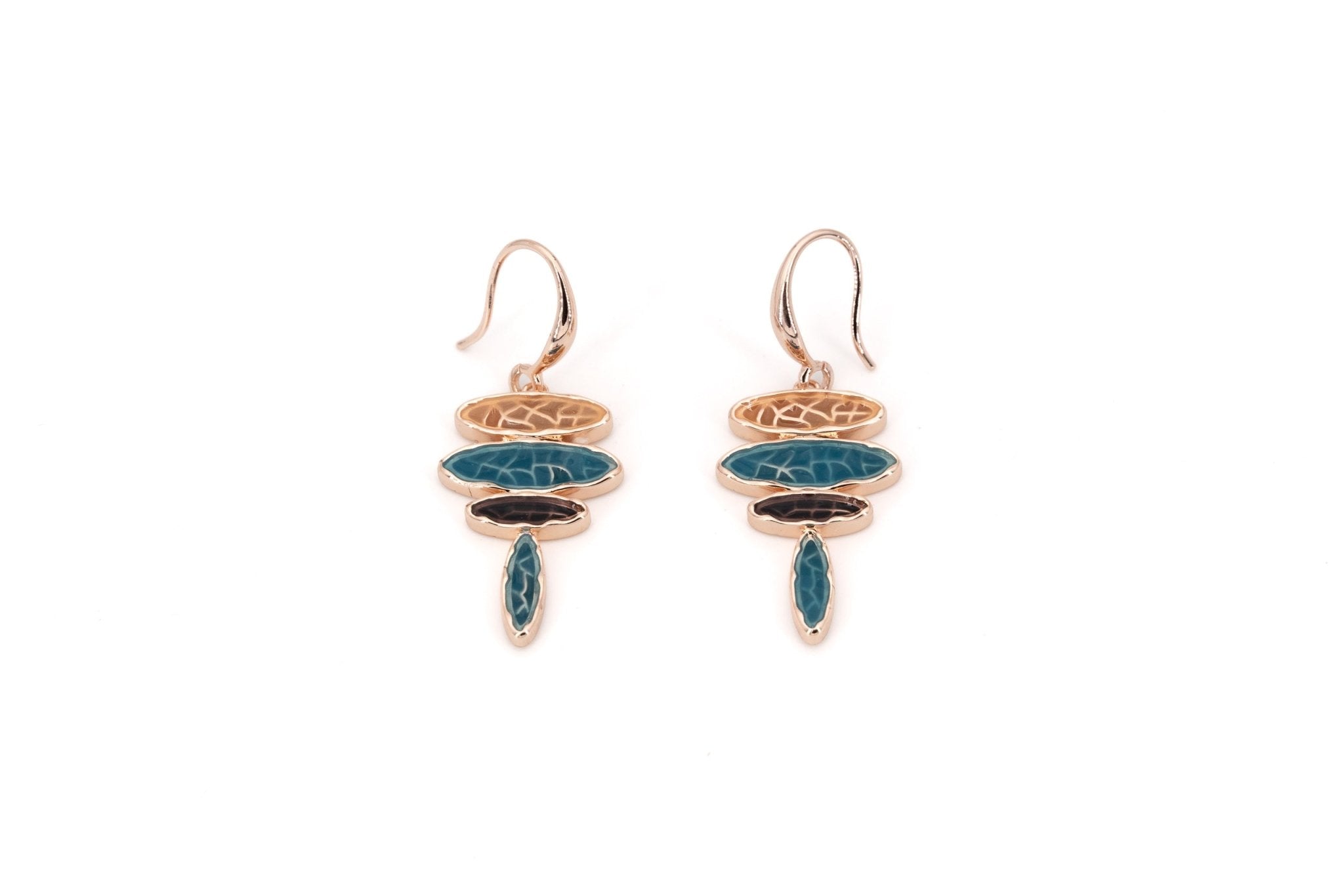 Orecchini ovali trasparenti - KLK