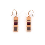 Orecchini pendenti mosaico lucidi - KLK