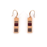 Orecchini pendenti mosaico lucidi - KLK