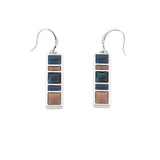 Orecchini pendenti mosaico lucidi - KLK