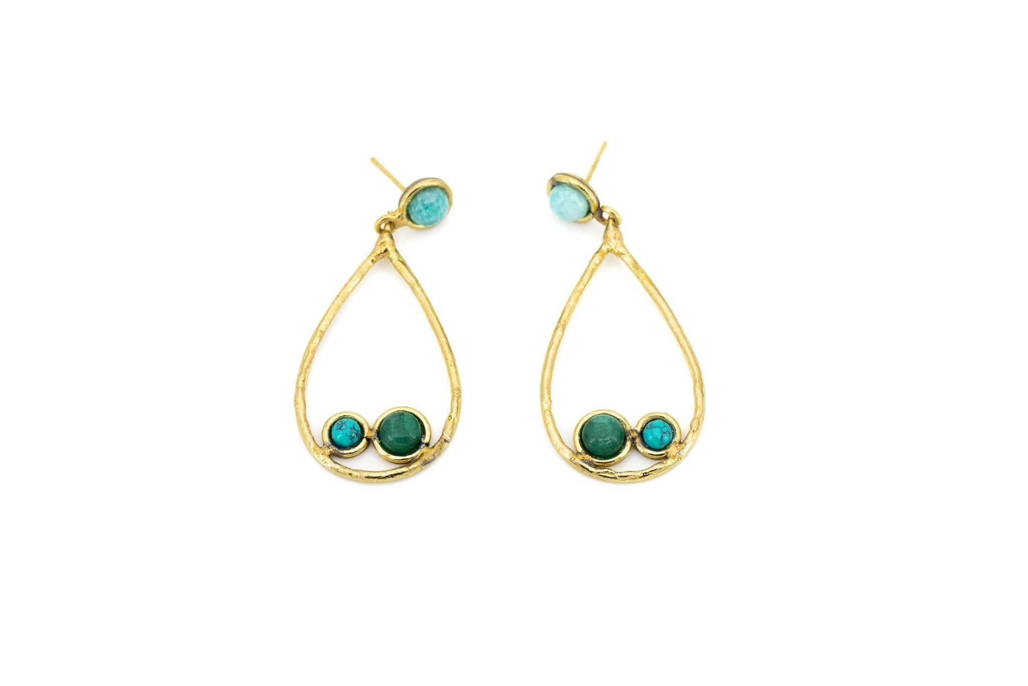 Orecchini pietre goccia - KLK