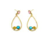 Orecchini pietre goccia - KLK