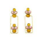 Orecchini pietre rettangolo - KLK