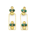 Orecchini pietre rettangolo - KLK