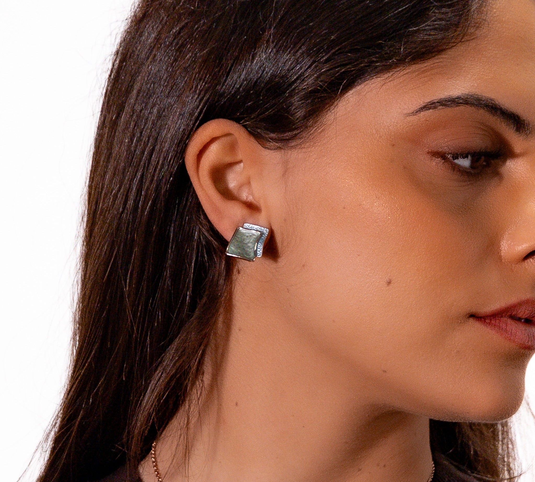 Orecchini quadrati irregolari - KLK