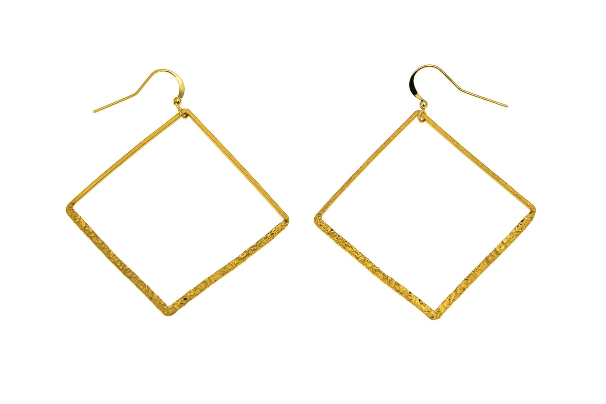 Orecchini rombo martellato - KLK