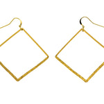 Orecchini rombo martellato - KLK