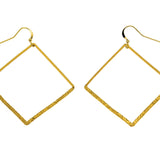 Orecchini rombo martellato - KLK