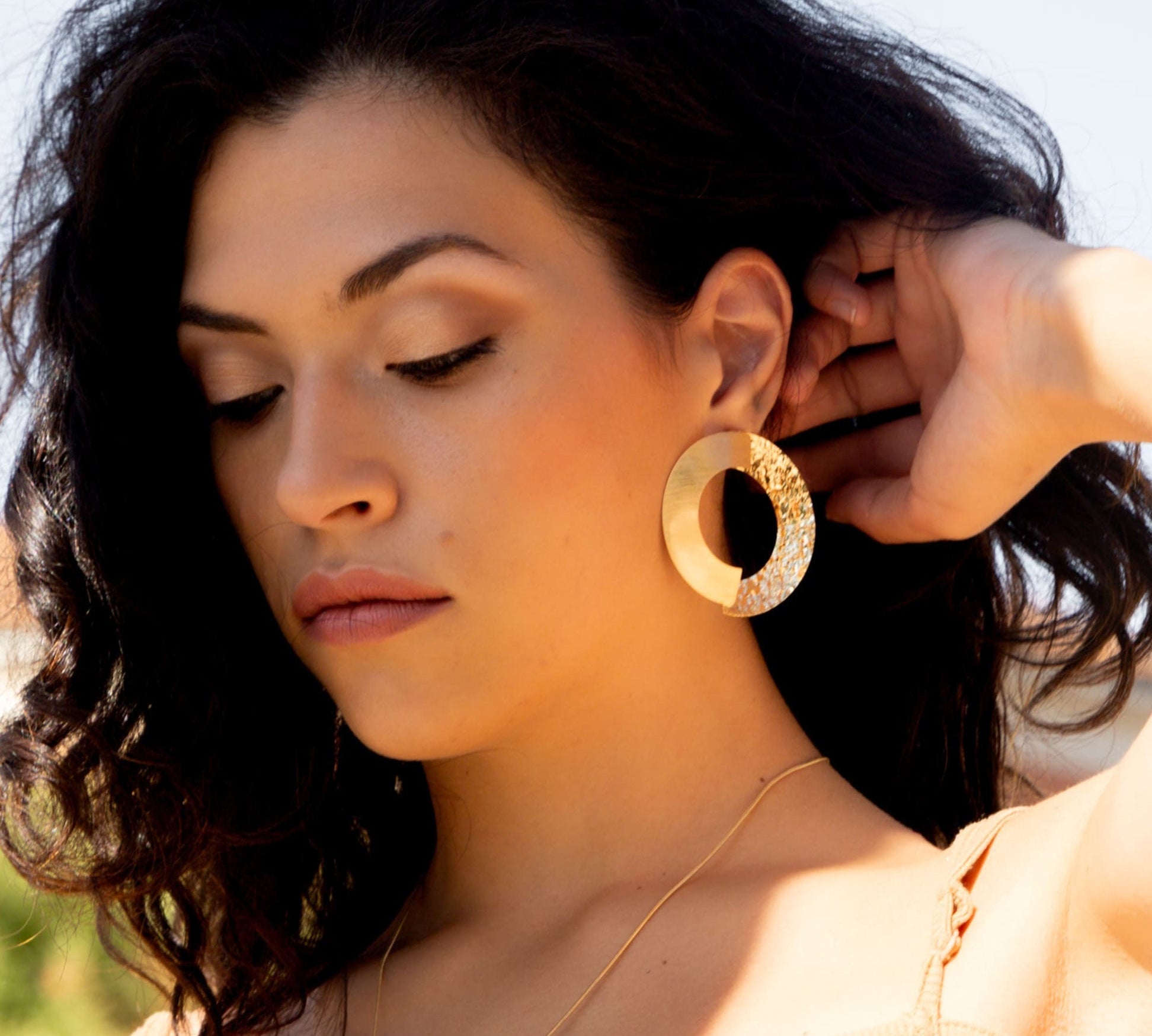 Orecchini semicerchi grandi - KLK