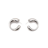 Orecchini semicerchio bombato 31 mm - KLK