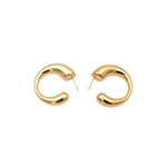 Orecchini semicerchio bombato 31 mm - KLK